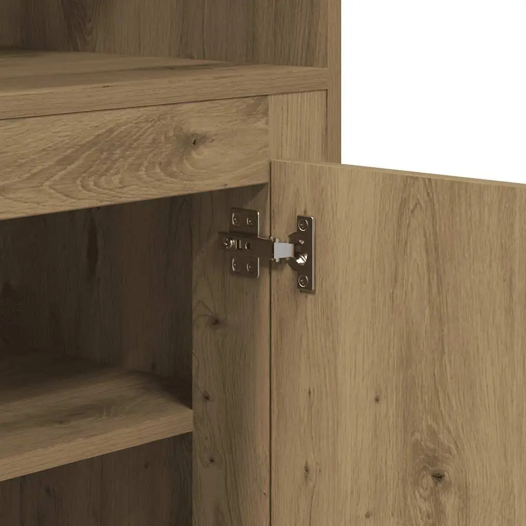 Highboard Storage Cabinet for Interior Use Brown Engineered Wood 60 x 35.5 x 103.5 cm