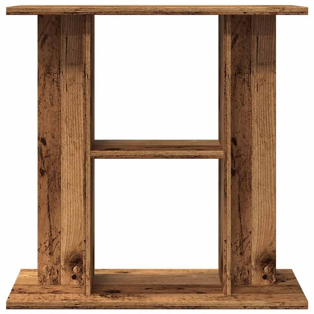Aquarium Stand for Fish Tank 60x30x60 cm 3 Tier Storage Old Wood Look