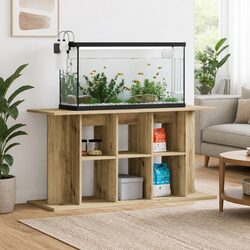 Aquarium Stand 120x40x60cm Brown Engineered Wood 3-Tier Fish Tank Cabinet