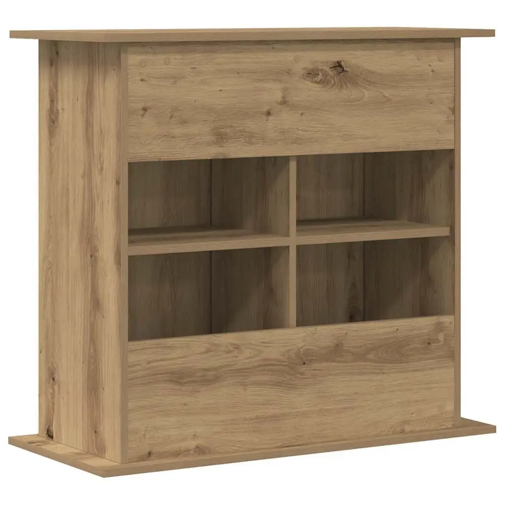 Aquarium Stand 3-Tier Storage for Fish Tank Cabinet Brown Engineered Wood Display