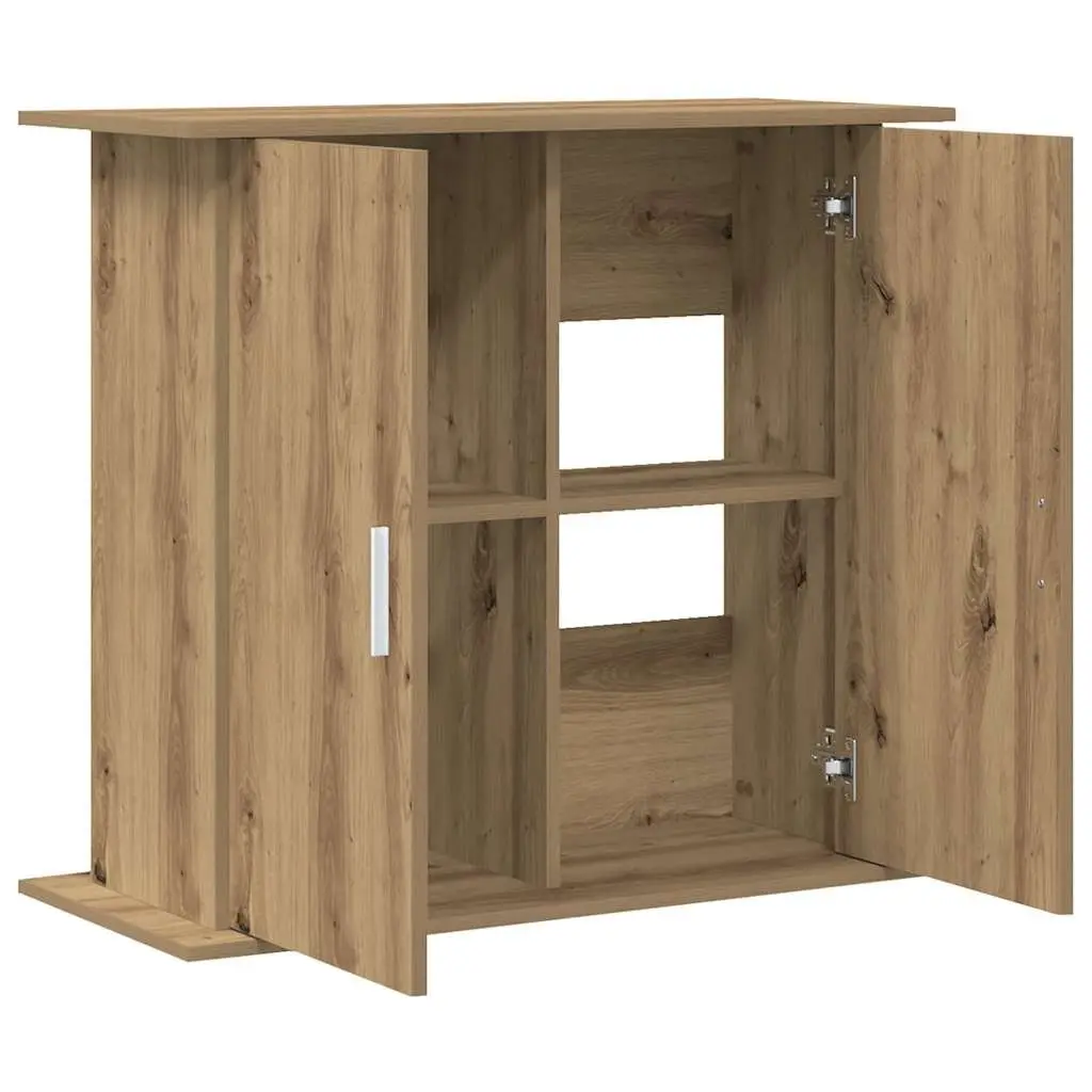 Aquarium Stand 3-Tier Storage for Fish Tank Cabinet Brown Engineered Wood Display