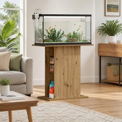Dimensions: 36x75x72.5 cm Brown Engineered Wood Aquarium Stand