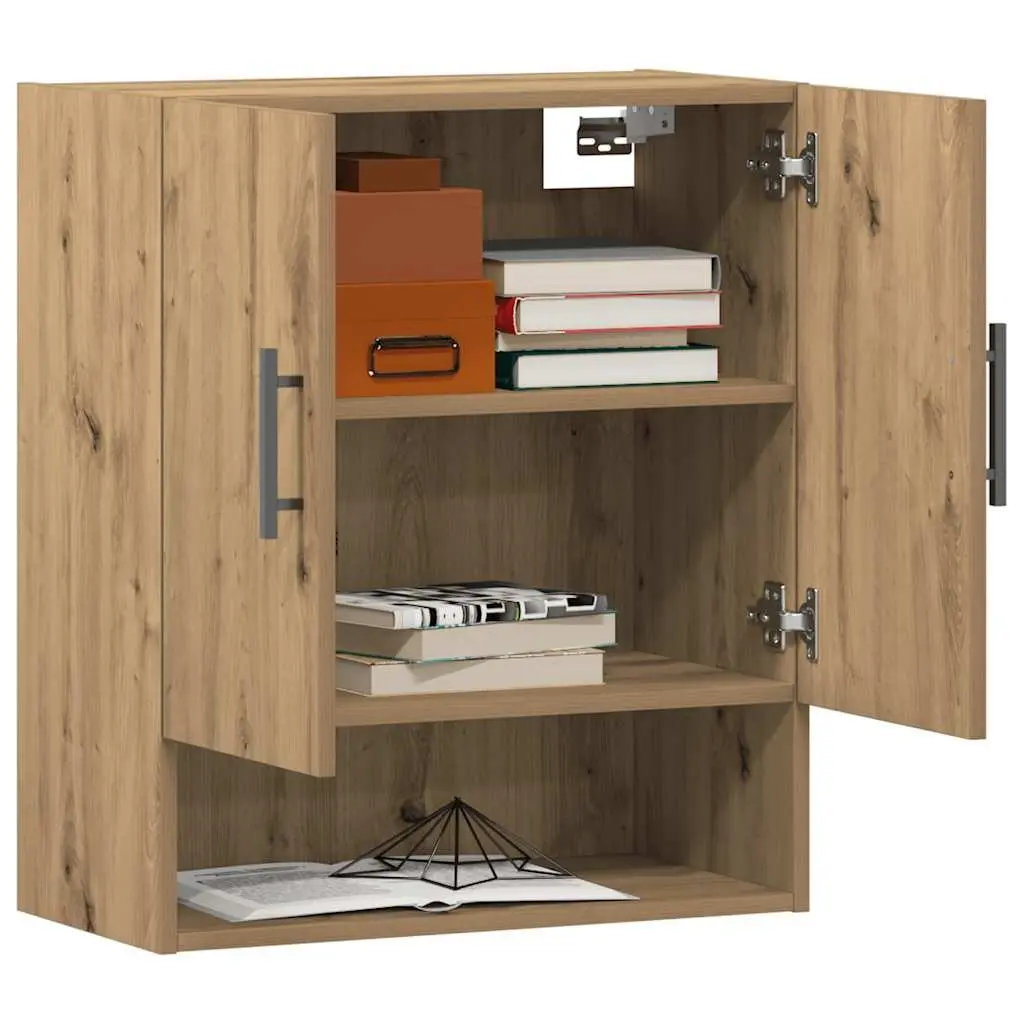 Floating Cabinet Wall Mounted Engineered Wood Brown 60x31x70 cm Space Saving Storage