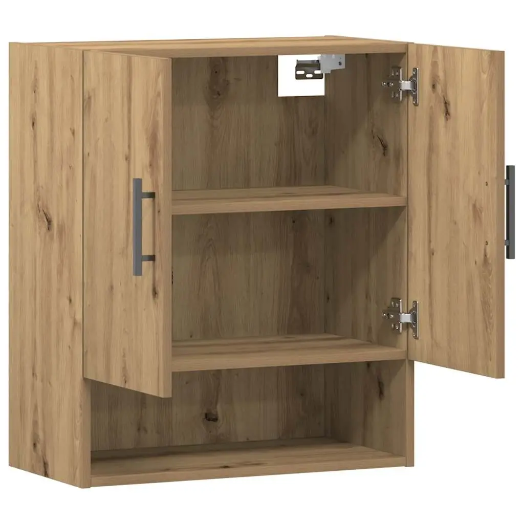 Floating Cabinet Wall Mounted Engineered Wood Brown 60x31x70 cm Space Saving Storage