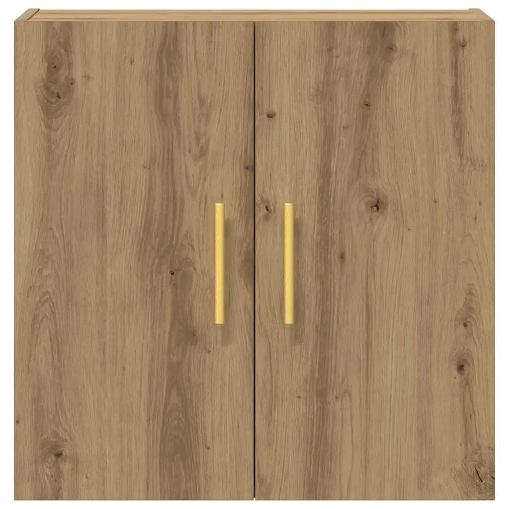 Wall Cabinet Storage Floating Engineered Wood Brown 60x31x60 cm Home Organiser