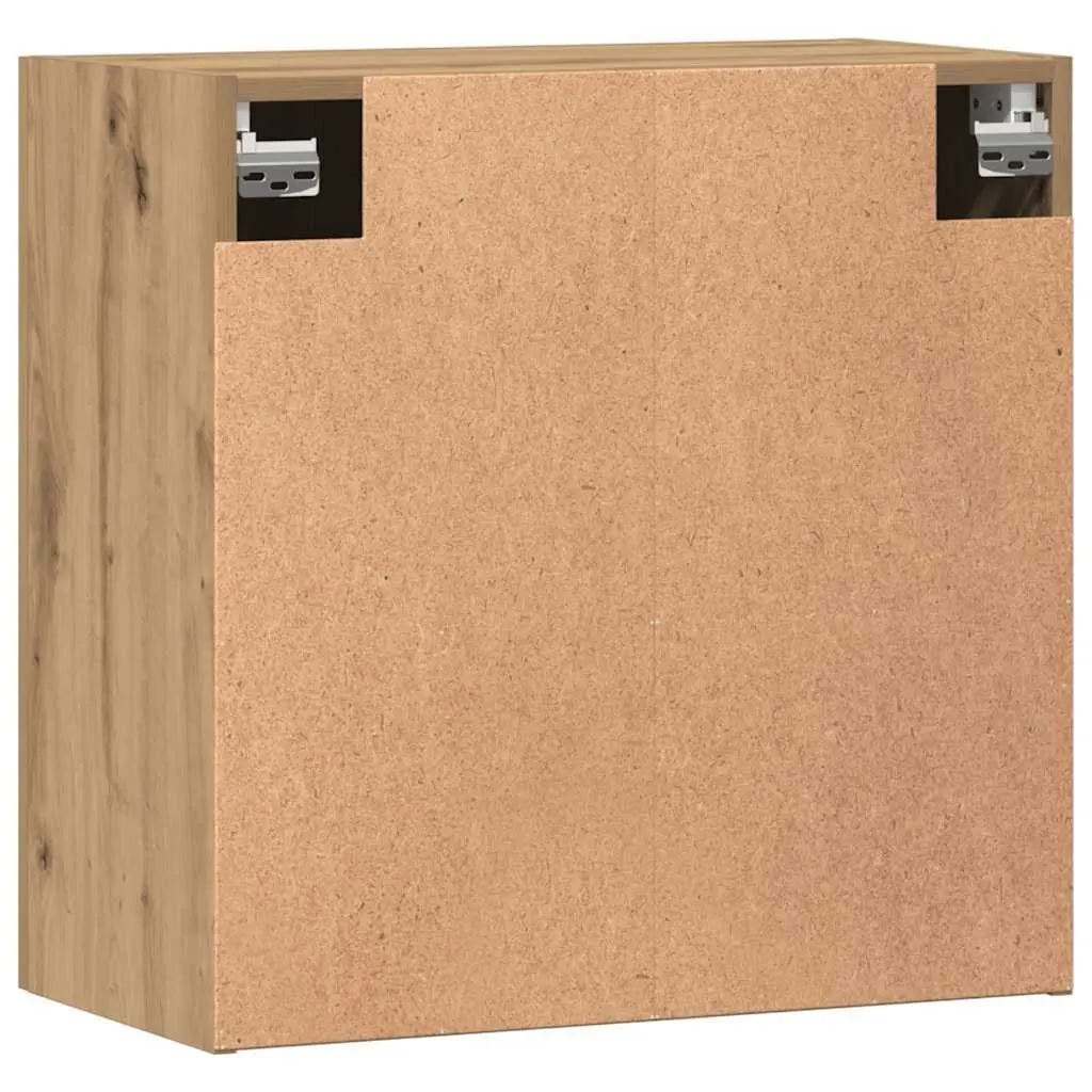 Wall Storage Cabinet Floating Engineered Wood Brown 60x31x60 cm Home Organizer