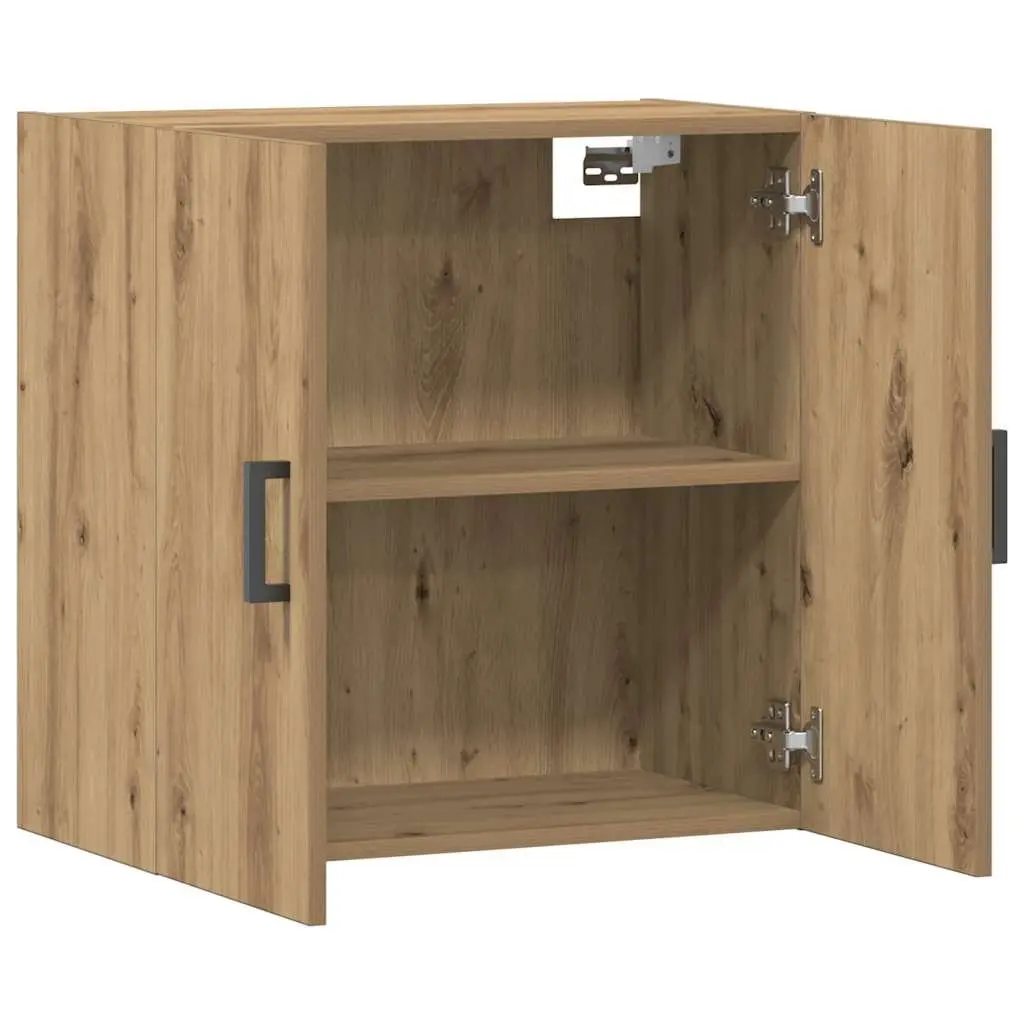 Wall Storage Cabinet Floating Engineered Wood Brown 60x31x60 cm Home Organizer