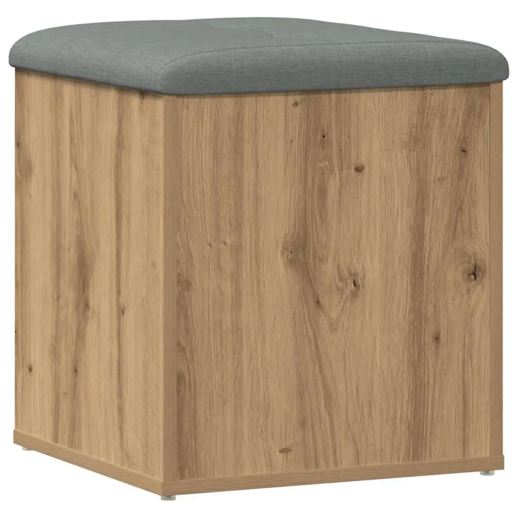 Storage Bench Hallway Entryway Living Room 42 x 42 x 45 cm Brown