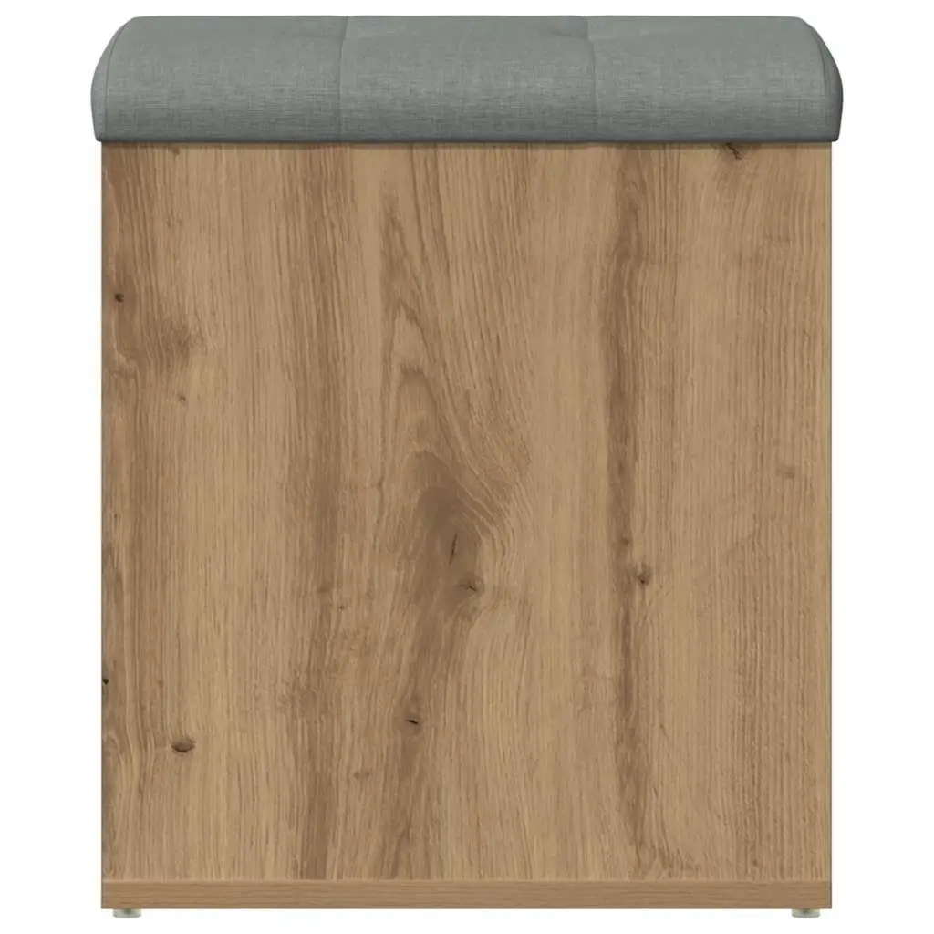 Storage Bench Hallway Entryway Living Room 42 x 42 x 45 cm Brown
