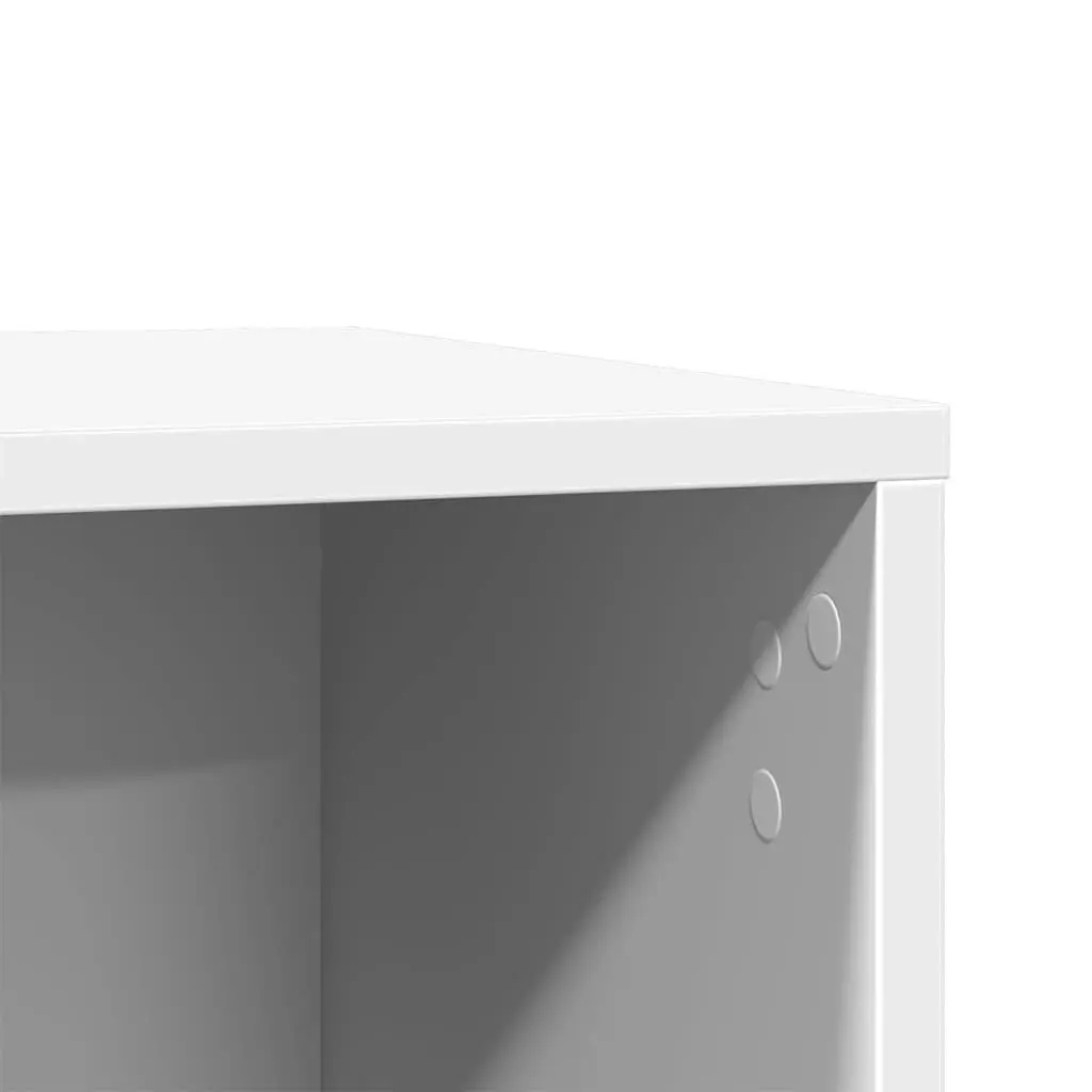 Cat Litter Box Enclosure Cabinet for Cats White Engineered Wood 60 x 40 x 40 cm