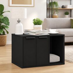 Cat Litter Box Enclosure Furniture Hidden Design Side Table Storage Cabinet
