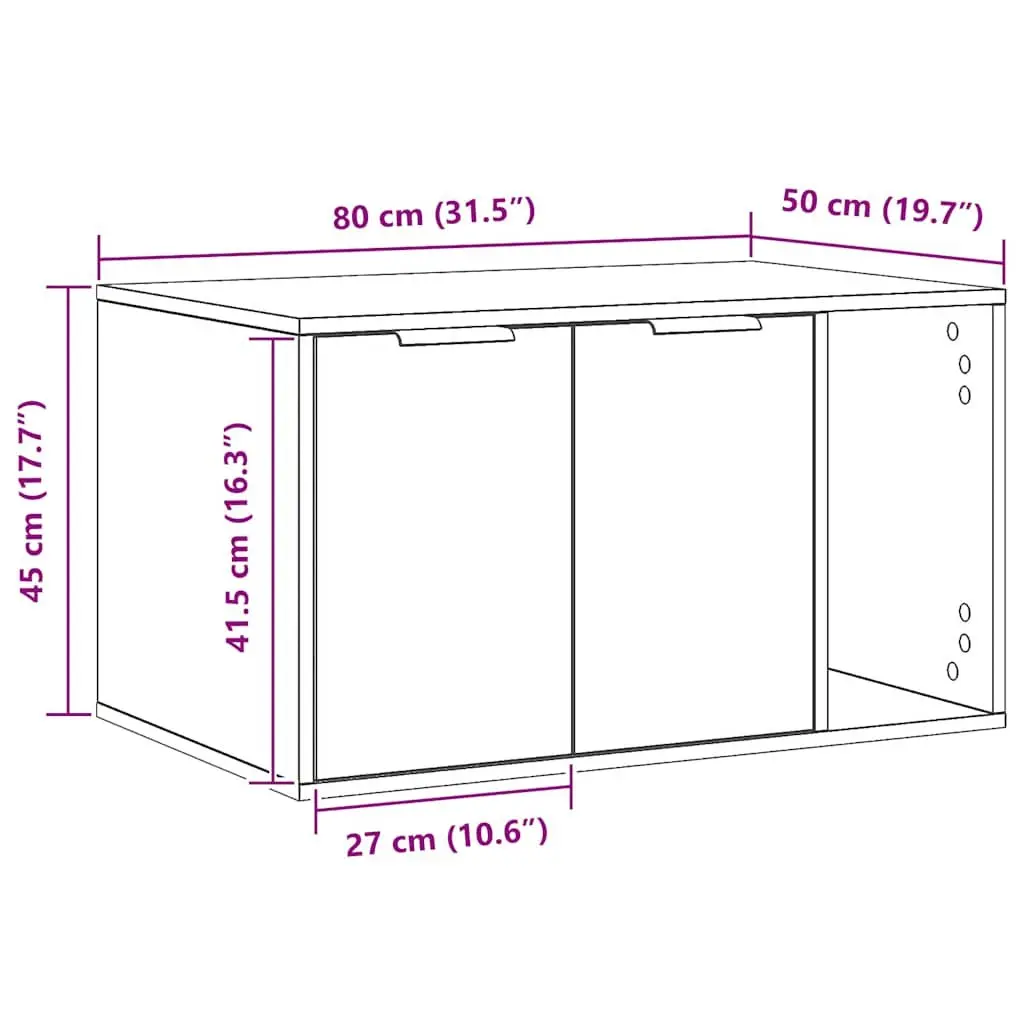 Cat Litter Box Enclosure Furniture Hidden Design Brown Side Table Cabinet