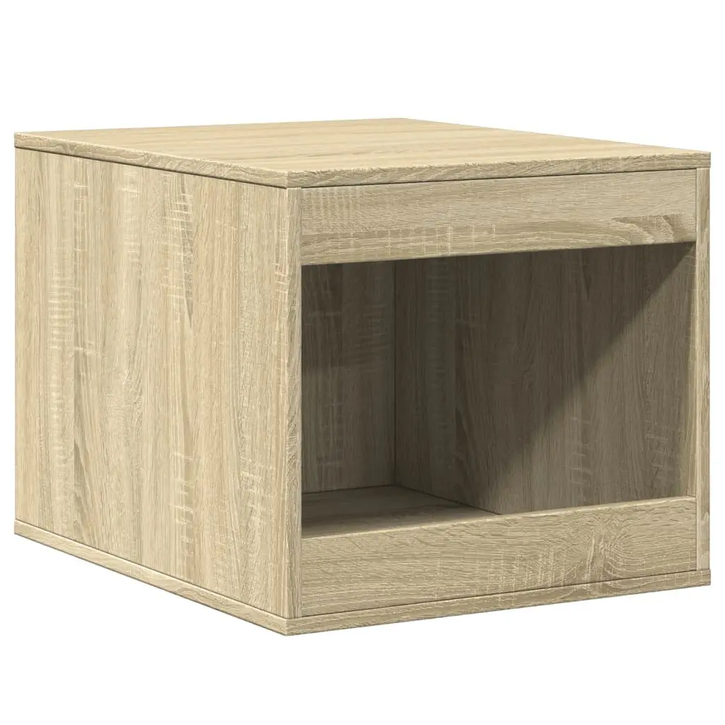 Cat Litter Box Enclosure Sonoma Oak Brown Engineered Wood Furniture Hideaway