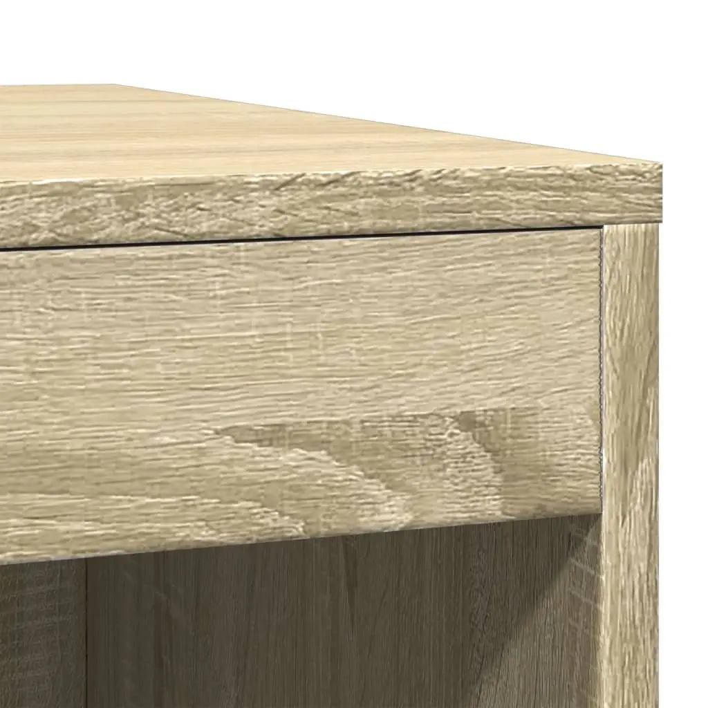Cat Litter Box Enclosure Sonoma Oak Brown Engineered Wood Furniture Hideaway
