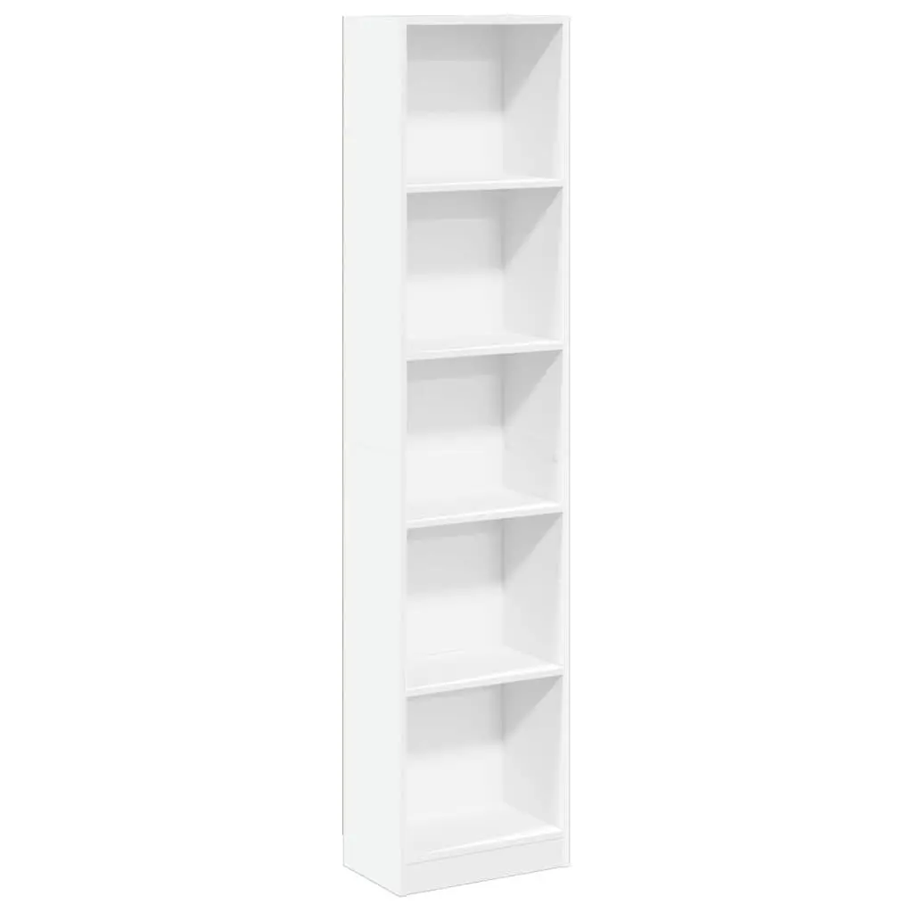 White Bookcase 40x24x176 cm