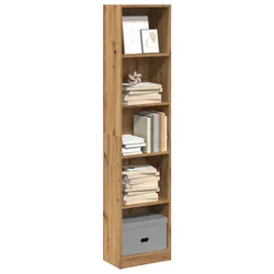 Engineered Wood Bookcase - 40W x 24D x 176H cm, Brown