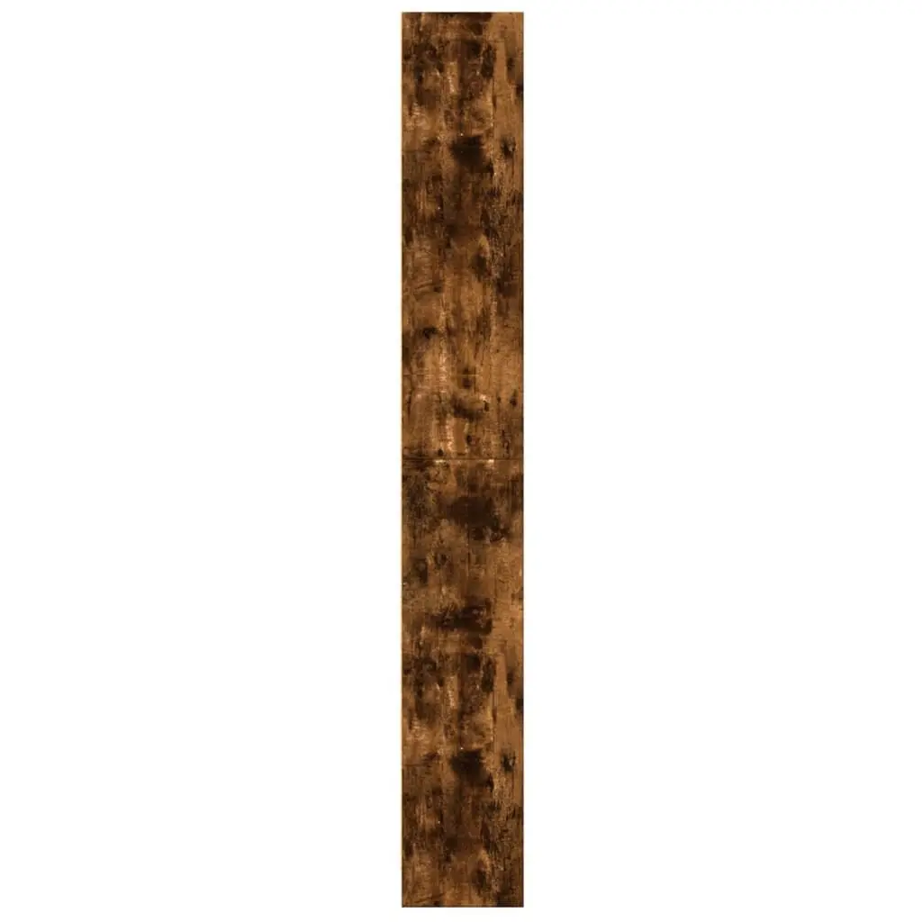 Engineered Wood Bookcase 60x24x176 cm in Smoked Oak