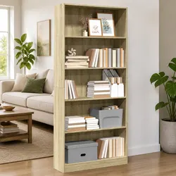 Bookcase Sonoma Oak Dimensions 80W x 24D x 176H cm