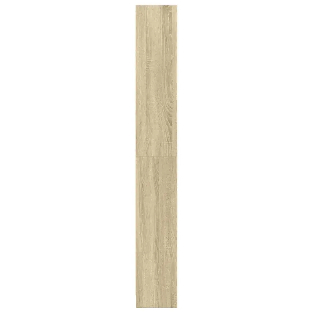 Bookcase Sonoma Oak 80x24x176cm Open Shelving Storage Cabinet Engineered Wood