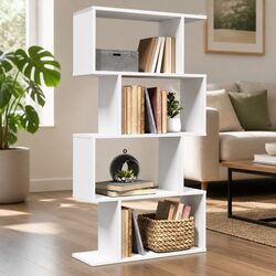Dimensions: 70 x 24 x 129 cm - 4-Tier Bookcase