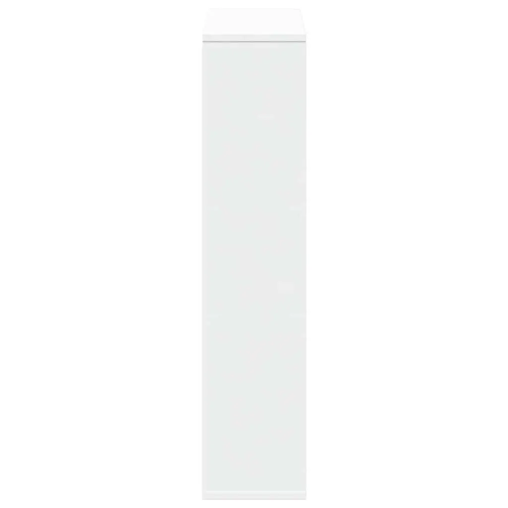Bookcase White 63x20x90 cm Engineered Wood Storage Shelving Unit Display Shelf