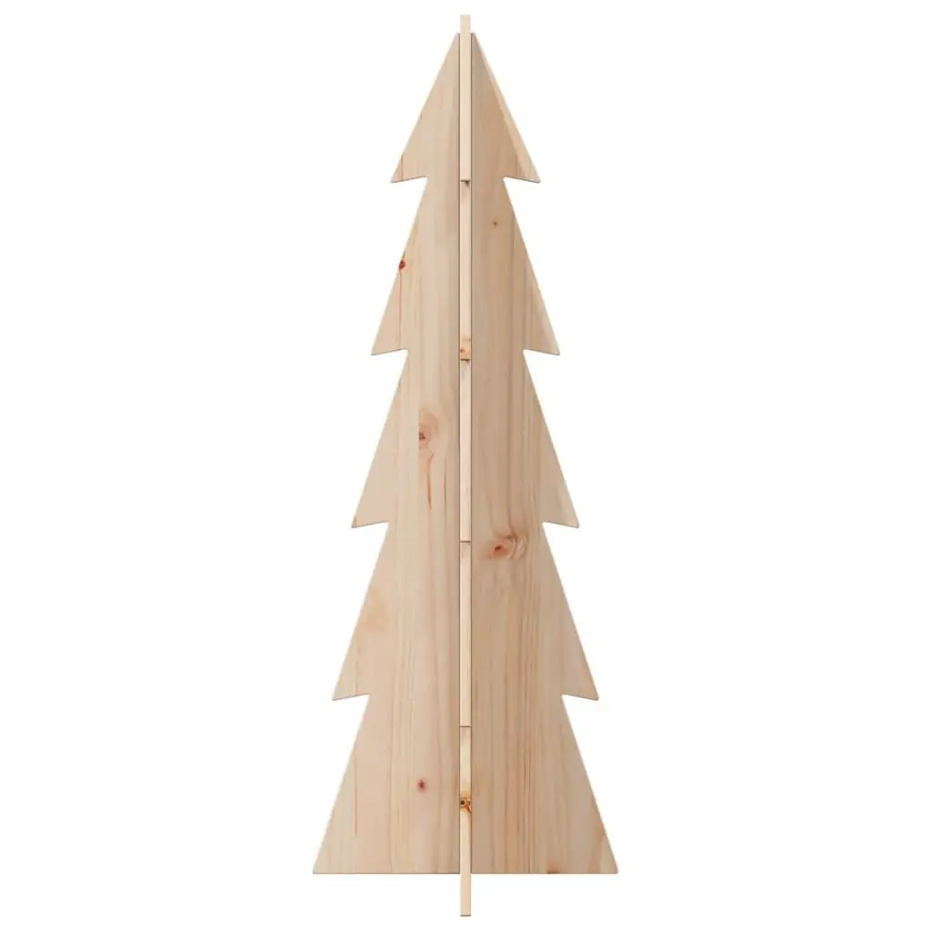 Wooden Christmas Tree Decoration for Home 112cm Rustic Natural Pine Holiday Decor