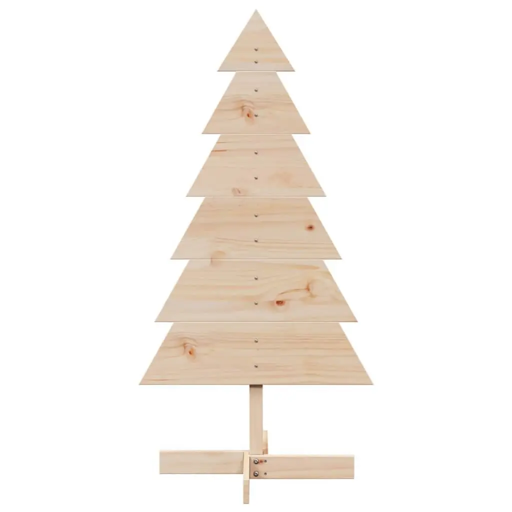 Wooden Christmas Tree Decoration Home Office Event 120cm Solid Pine Natural