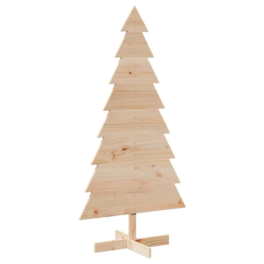 Wooden Christmas Tree Decoration 150cm Natural Pine Rustic Home Office Event