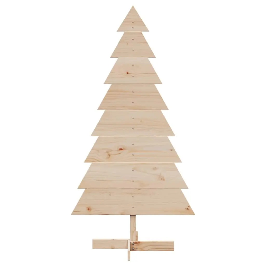 Wooden Christmas Tree Decoration 150cm Natural Pine Rustic Home Office Event