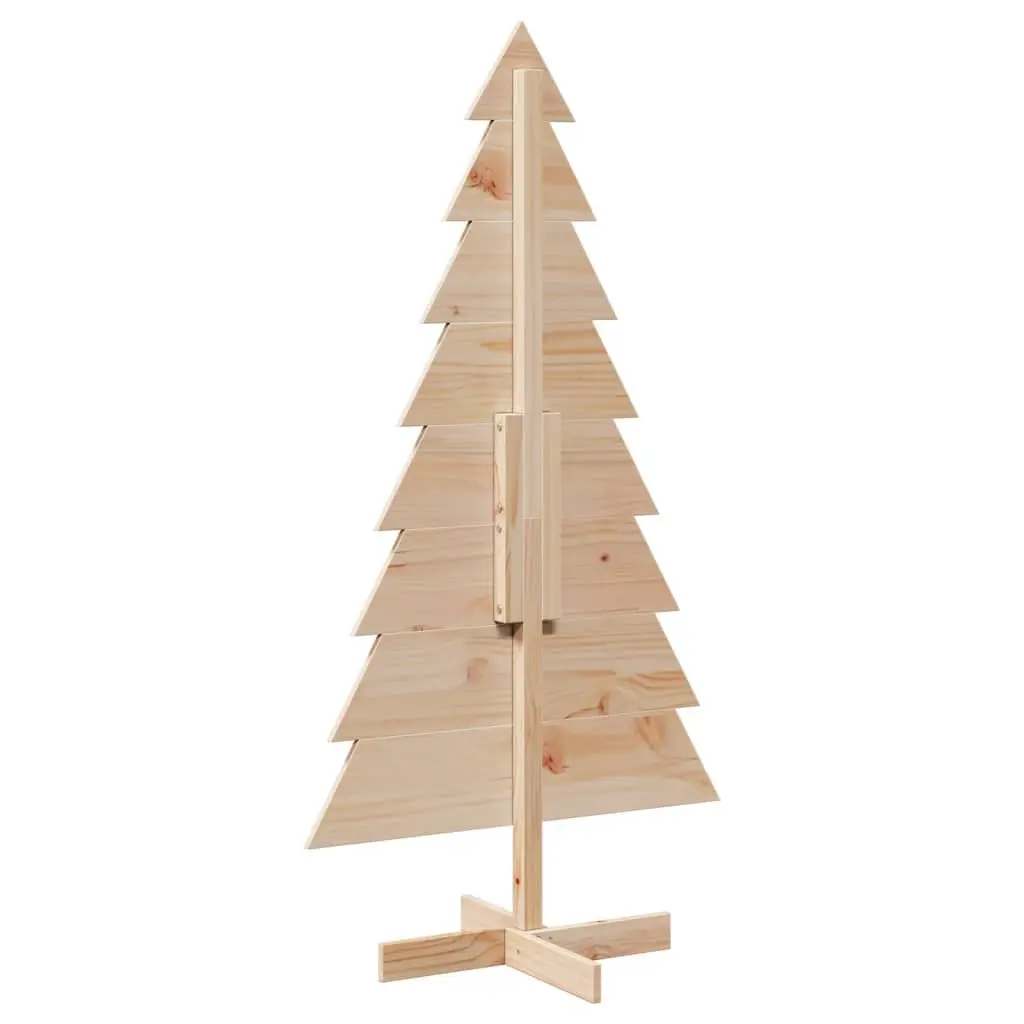 Wooden Christmas Tree Decoration 150cm Natural Pine Rustic Home Office Event