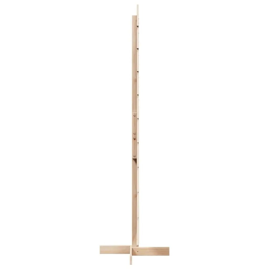 Wooden Christmas Tree Decoration for Home Office 180cm Solid Pine Wood Natural Holiday Decor