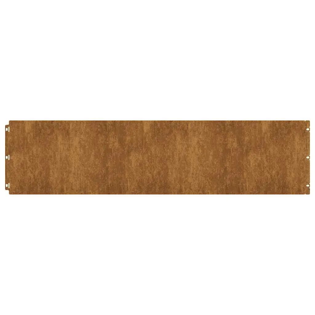 Lawn Garden Edging Borders 20 pcs 25x103 cm Flexible Weathering Steel Brown