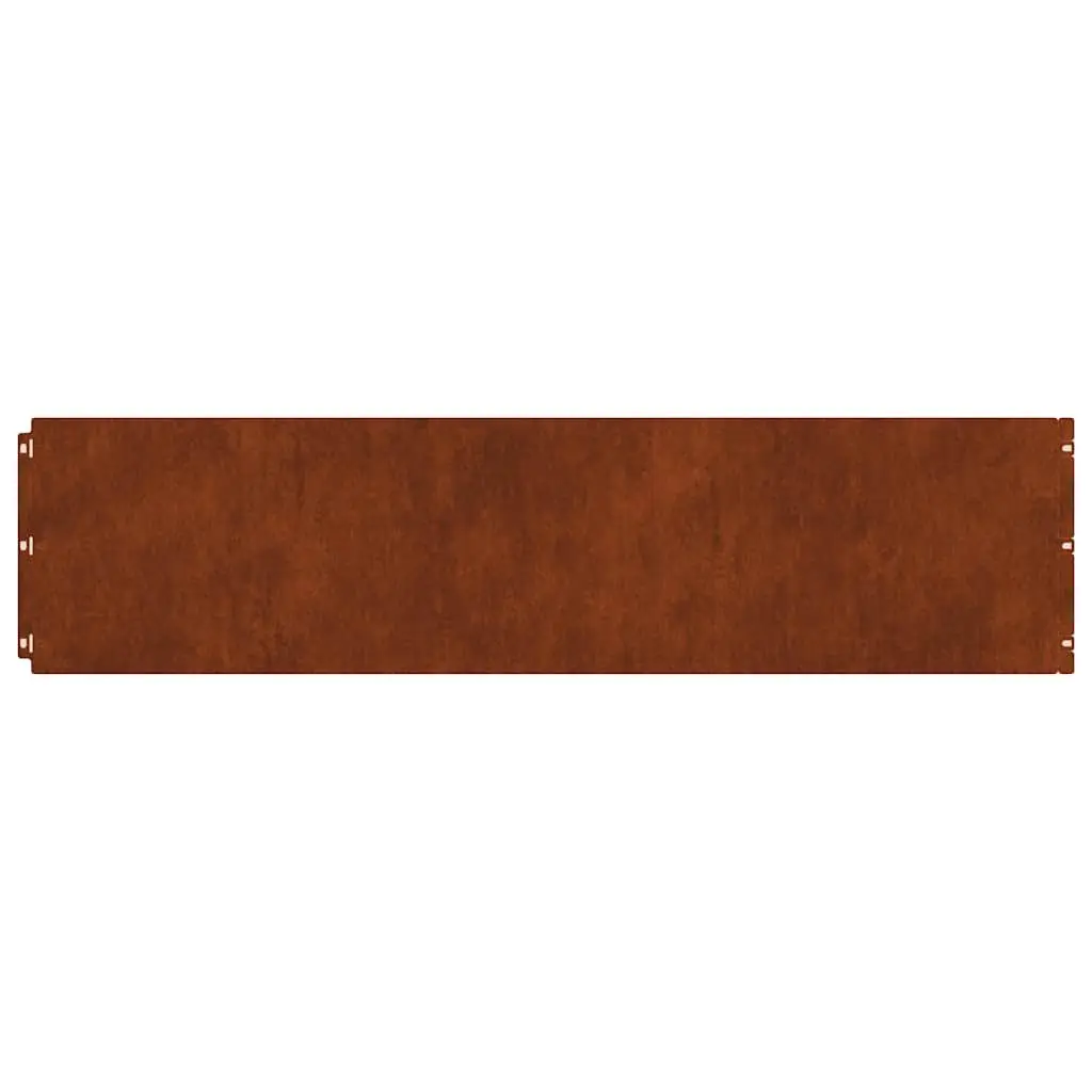 Lawn Garden Edging Borders 20 pcs 25x103 cm Flexible Weathering Steel Brown