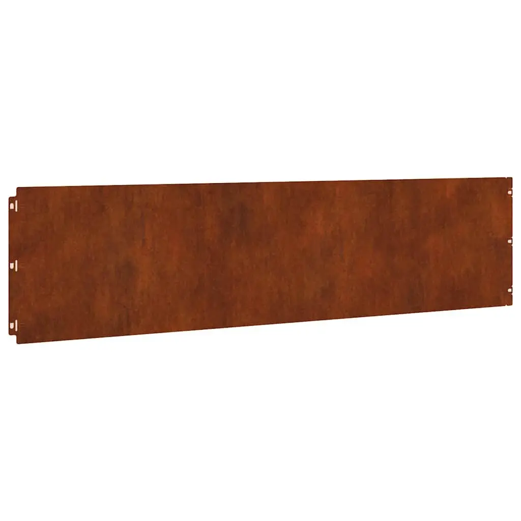 Lawn Garden Edging Borders 20 pcs 25x103 cm Flexible Weathering Steel Brown
