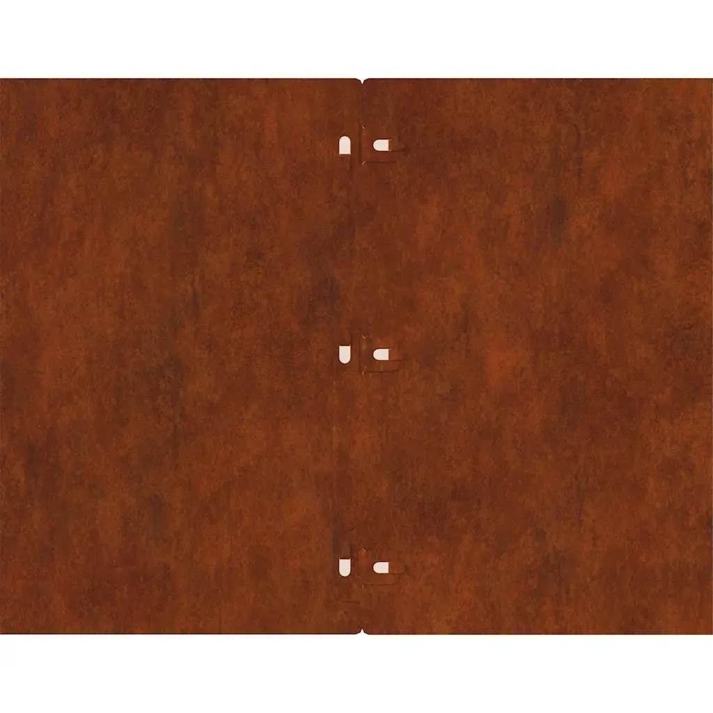 Lawn Garden Edging Borders 20 pcs 25x103 cm Flexible Weathering Steel Brown