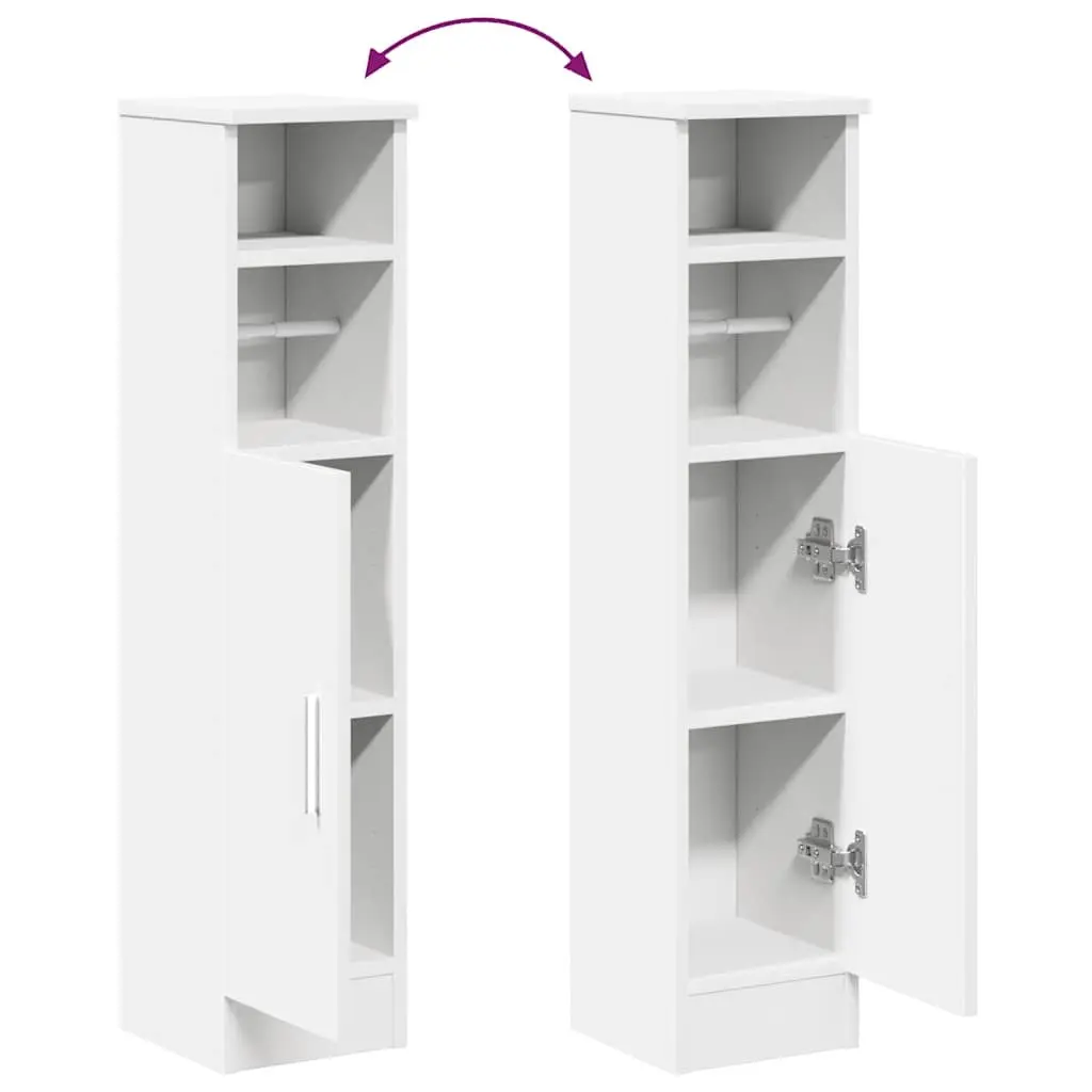 Bathroom Cabinet with Toilet Roll Holder for Bathroom 20.5 x 22 x 90 cm