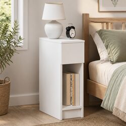 Bedside Cabinet Specifications: 20x36x60cm, White