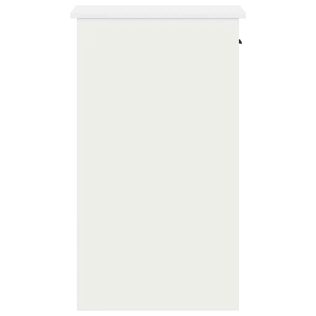 Computer Tower Stand with Drawer White Storage Cabinet PC Case Organizer