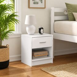 Dimensions and Features of White Bedside Cabinet