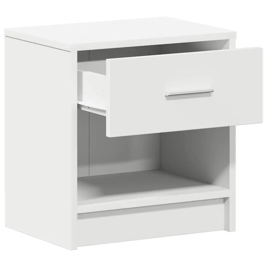 Bedside Cabinets 2 Piece Nightstand Storage Black 39W x 28D x 41H cm