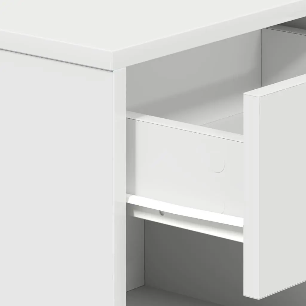 Bedside Cabinets 2 Piece Nightstand Storage Black 39W x 28D x 41H cm