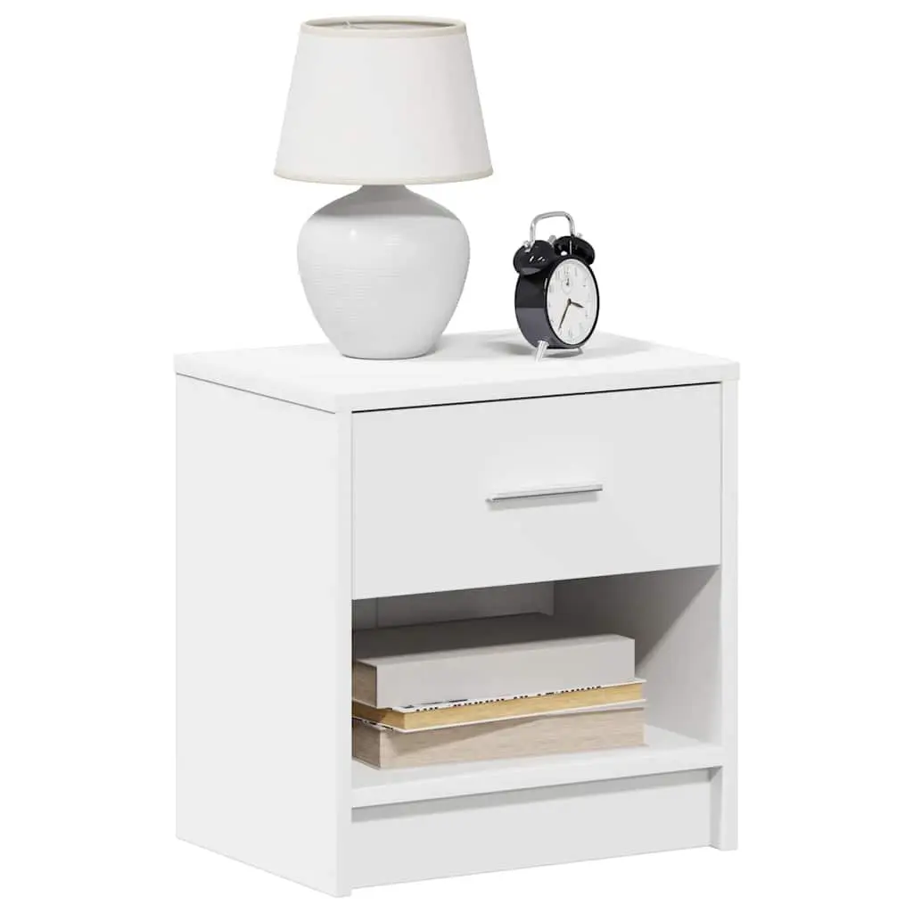 Bedside Cabinets 2 Piece Nightstand Storage Black 39W x 28D x 41H cm