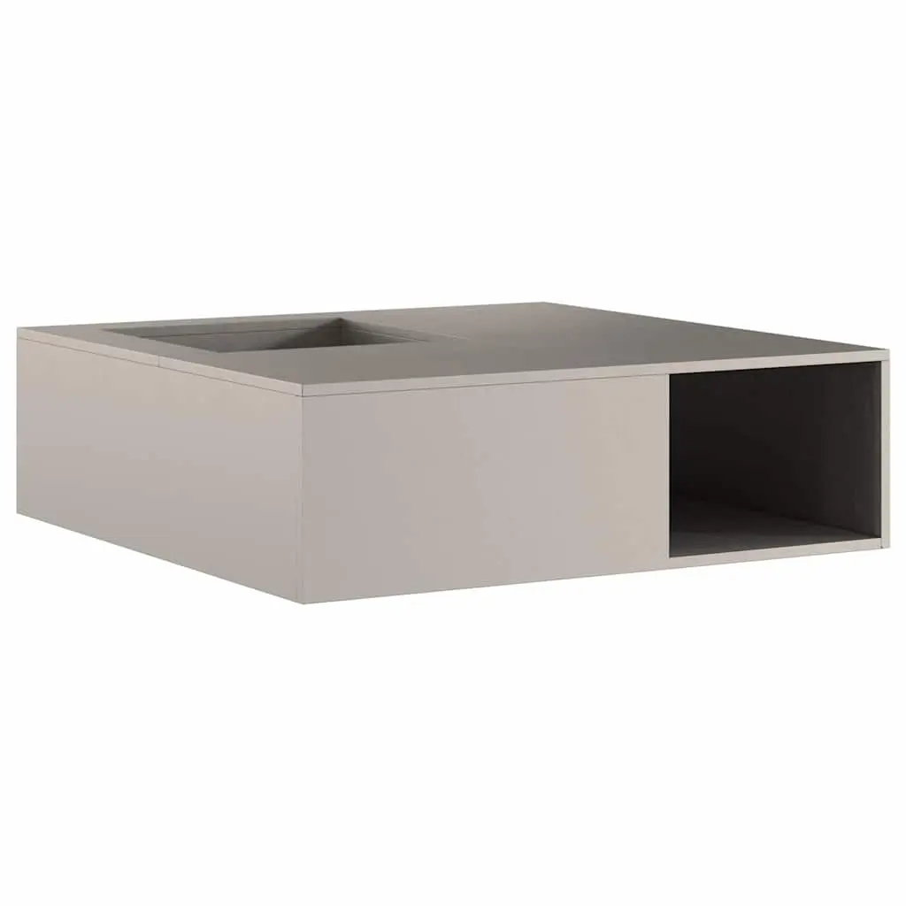 Square Outdoor Fire Pit 100x100x30cm Garden Patio Heating Fireplace