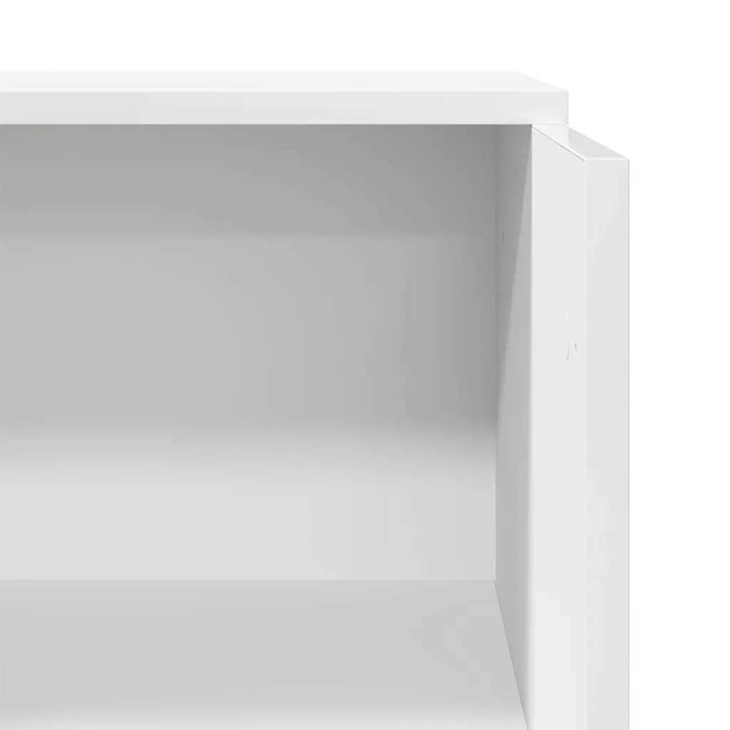 Reception Desk White Engineered Wood Office Counter 55W x 50D x 1035H cm