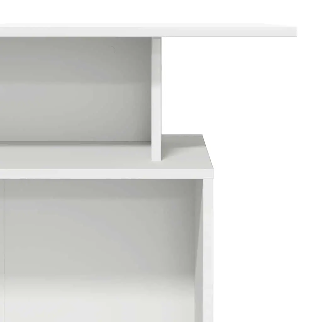 Reception Desk White for Office 100x40x104 cm Engineered Wood