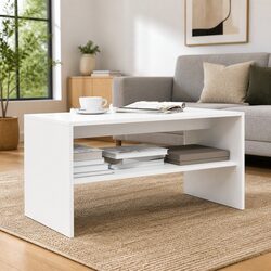 Engineered Wood TV Cabinet White 60W x 40D x 40H cm