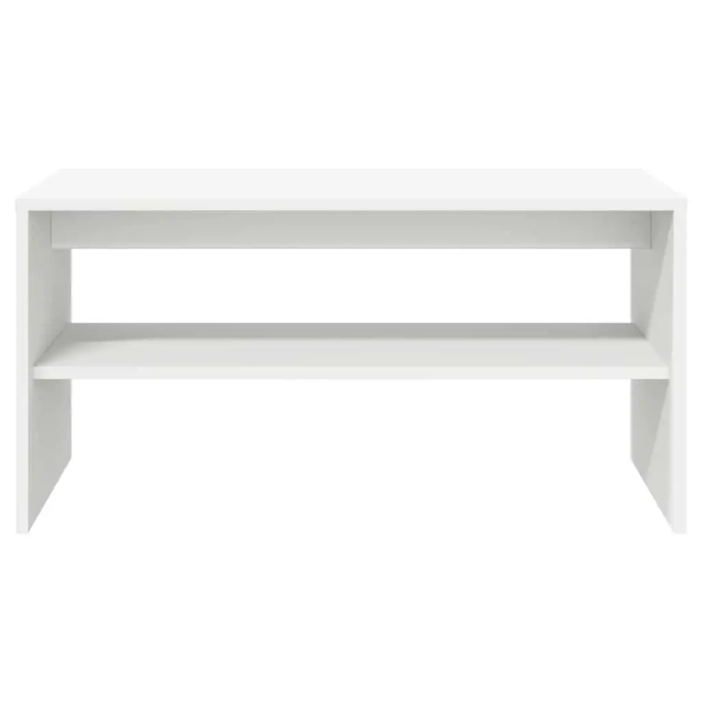 Media Storage Unit Engineered Wood White 60x40x40cm Living Room TV Cabinet