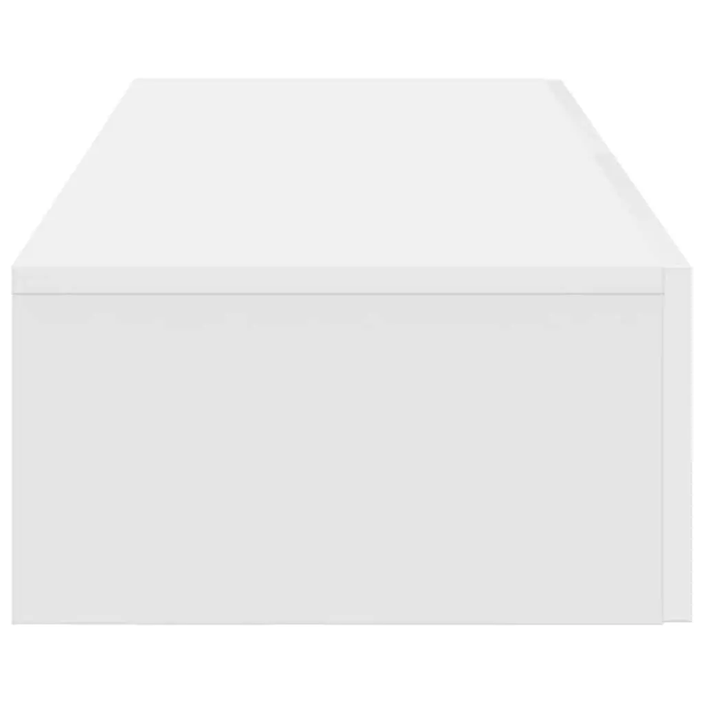 Wall Shelf with Drawers Floating Storage Cabinet Organiser Bedroom Living Room 60 x 26.5 x 15 cm White