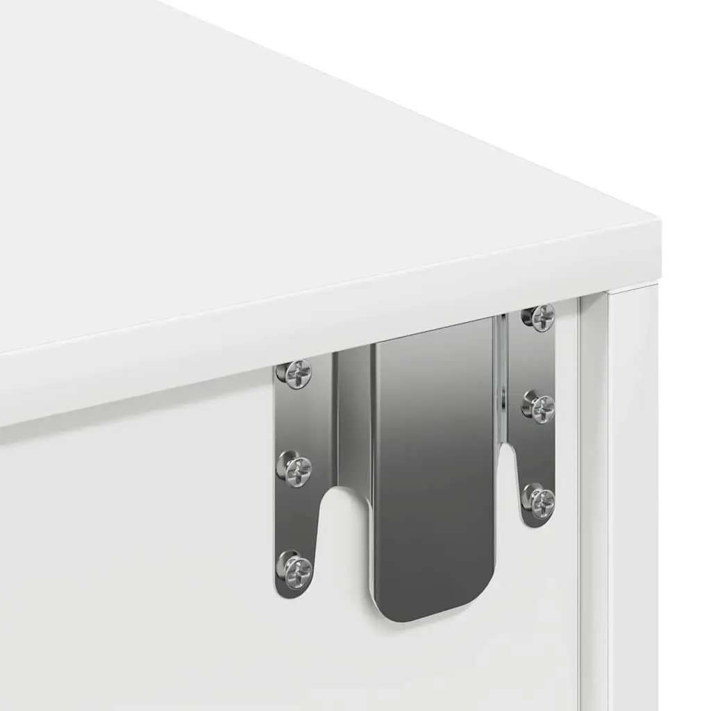 Wall Shelf with Drawers Floating Storage Cabinet Organiser Bedroom Living Room 60 x 26.5 x 15 cm White