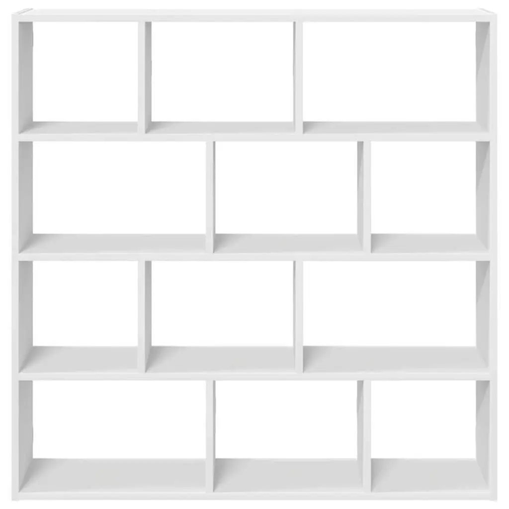 Wall Cube Shelf 12 Compartments White Floating Storage Organiser Unit for Living Room Bedroom